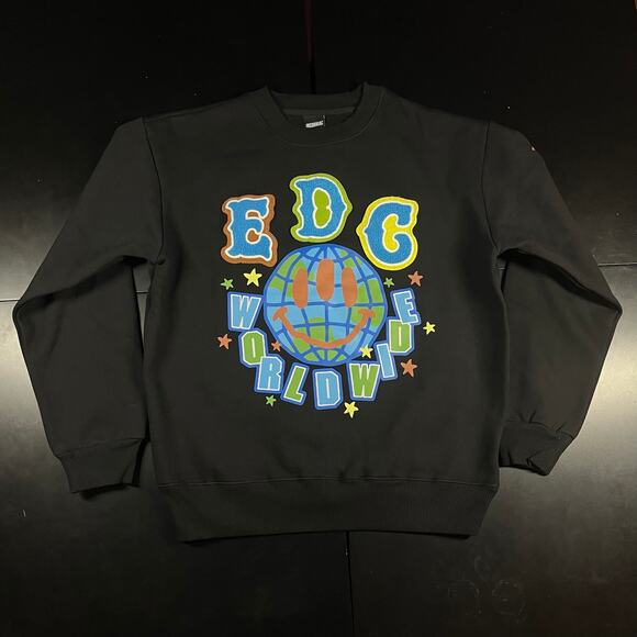 Insomniac EDC Worldwide Black Pullover Crewneck Sweatshirt Men’s Sz M New - Picture 1 of 5